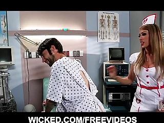 Big booty nurse fucks her paitient's brains out up the hospital