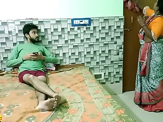Indian teen lad fucking with hot beautiful maid Bhabhi! Uncut homemade sex
